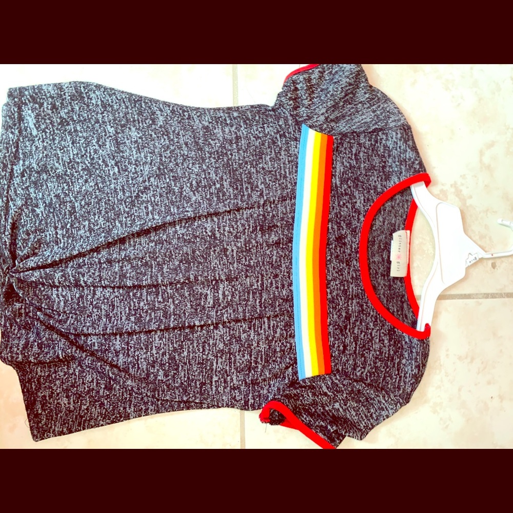 Girls rainbow tee shirt